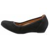 Pumps GABOR "KRETA", Damen, Gr. 43, schwarz, Ziegenveloursleder, unifarben, klassisch, Schuhe, Keilabsatz, Halbschuh, Schlupfschuh, in bequemer Weite G (= weit)