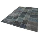 Green 81" x 119" L Area Rug - Lofy Rectangle Kırk Yama Rectangle 6'9" X 9'11" Indoor/Outdoor Area Rug 119.0 x 81.0 x 0.4 in | Wayfair