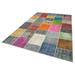 Green 81" x 119" L Area Rug - Lofy Kırk Yama Rectangle 6'9" X 9'10" Area Rug 119.0 x 81.0 x 0.4 in Cotton | 81" W X 119" L | Wayfair