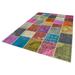 Blue 81" x 119" L Area Rug - Lofy K?rk Yama Patchwork Machine Woven Rectangle 6'8" x 9'10" Indoor/Outdoor Area Rug in 119.0 x 81.0 x 0.4 in | Wayfair