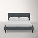 Joss & Main Ames Upholstered Standard Bed Metal in Gray | Full | Wayfair 68DCAFC516F944BBAD8CD67318E8710E