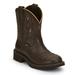 Justin Boots Gemma 8" Round Toe - Womens 6 Brown Boot B