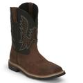 Justin Original Workboots Bolt 11" Square Toe - Mens 12 Brown Boot E2