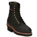 Chippewa Boot Tinsley 8" Waterproof Steel Toe Logger - Womens 11 Black Boot Medium