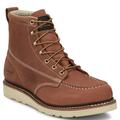 Chippewa Boot Edge Walker 6" EH Plain Toe - Mens 7.5 Brown Boot D