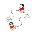 Crayon Shin-Chan dessin animé mignon métal émail Danemark ge chien qui marche broche amusante