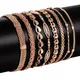 Bracelet en or rose pour homme et femme 15 styles au choix 585 or rose gourmette/tissage bijoux
