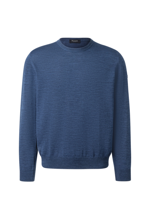 Maerz Pullover Gr. 54 in blau | 100% Wolle (Merinowolle)