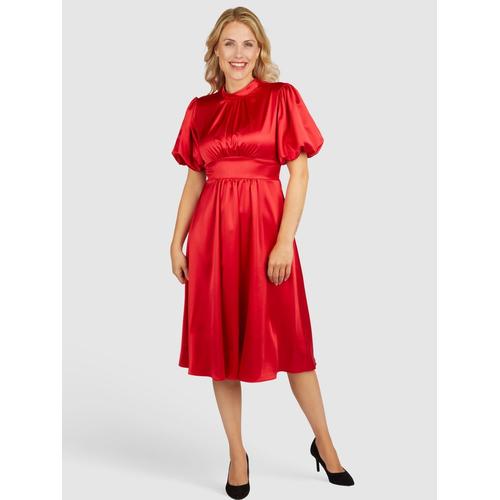 Kleo Abendkleid Abendkleid aus Satin Damen rot, 34