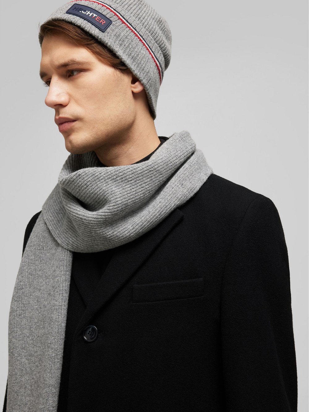 Hechter Paris Mütze Herren grau, ONE SIZE Image