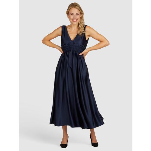Kleo Abendkleid Abendkleid aus Satin Damen blau, 34