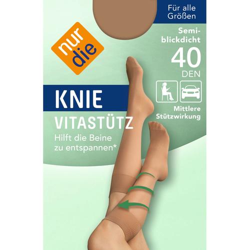 NUR DIE Knie Vitastütz – mandel Größe one size 1 St Strümpfe