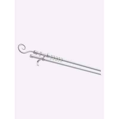 Gardinenstange HEINE HOME Gr. 4, silber (silberfarben), L: 240cm, 2 St., Gardinenstangen Image