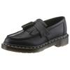 Mokassin DR. MARTENS "Black Virginia Adrian", Damen, Gr. 41, schwarz, Leder, festlich, Schuhe, Chunky Slipper, Schlupfschuh mit modischer Tassel - schmale Form