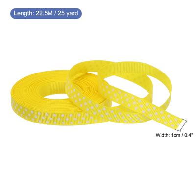 Grosgrain Ribbons with White Dots Ribbon Bow Decoration