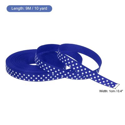 Grosgrain Ribbons with White Dots Ribbon Bow Decoration