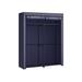 Closet Storage Organizer, Portable Wardrobe with Hanging Rods, Clothes Rack, Foldable - 55.1" x 16.9" x 68.5"