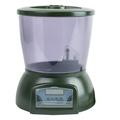 Bestonzon Automatic Fish Feeder Durable Tank Feeder LCD Display Feeder Timing Ration Feeder for Fish Pond Fish Tank Aquarium (Without Battery)