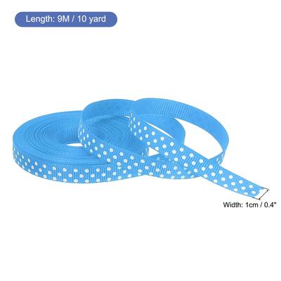 Grosgrain Ribbons with White Dots Ribbon Bow Decoration
