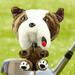 Golf Head Cover Protective Sleeve Dog Shaped Scratch Plush Golf Wood Headcover Travel Transport Golfer Gift