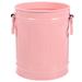 NUOLUX Desk Trash Can Trash Container Garbage Can Iron Pencil Makeup Brush Holder