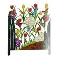 Colorful Garden And Metal Screen 3 Panel Flower Patio & Garden