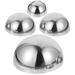 NUOLUX 4pcs Stainless Steel Garden Hemisphere Garden Gazing Balls Garden Decorative Balls