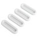 Baocc Self Adhesive Caulk Strip Waterproof 4 Pack Instant Cabinet Drawer Handle Auxiliary Kitchen Cabinet Door Window Handle Sticker Self Adhesive Handle White