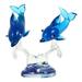 Dolphin Glass Crystal Statue Figurines Figurine Animal Ornament Blown Decoration Miniature Hand Sculpture Paperweight