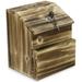 Wooden Lockable Suggestion Box with Key Lock Lid Wall Mounted or Free Standing Locked Ballot Prayer Donation Comment Cash Tip Money Drop Box Includes Hardware 2 Keys