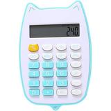 Small Calculator Solar Calculator Pocket Calculator Simple Calculator Basic Office Calculators Solar Handheld Calculator - Blue