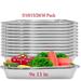 Aluminum Foil Pot with Cover Deep Aluminum Pan Disposable Aluminum Foil Pan Heavy-duty Baking Tray Tin Foil Tray for Baking Barbecue Cooking Storage and Heating. Silver