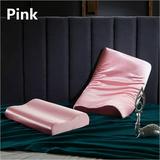 1PC Silk Pillowcase Memory Foam Contour Pillow Cover Cases Latex Pillow Cases