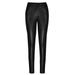 Elainilye Fashion Women s Leather Pants Casual Faux Leather Pants Slim Fit Long Pants Casual Leggings Pants Black