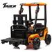 Track 7 Kids Ride on Car 12V Electric Forklift Truck with Ceiling Warehouse Construction Truck Remote Control Music Electric Car for Boys Girls Age 3+