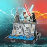 Star Wars Duel on Death Star Debris Rey vs Kylo Ren Building Block Figure Moc Bricks 397 Pcs