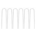 8Pcs Outdoor Stake Landscape Ground Stakes Garden Metal Stakes Yard U Shaped Stakes