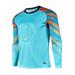 iiniim Boys Goalkeeper Jersey Soccer Goalie Uniform Sponge Pad Shirt Football Training Long Sleeve Tops Size 9-14 A Sky Blue 9-10