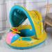 Baby Swimming Pool Float Cute Car Design Kids Toddler Inflatable Summer Beach Floatie Boat Swim Tube Ring Seat Pool Lake Air Bed Floating Mattress Raft Lounge for Girls Boys 1-5Y