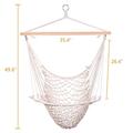 HiMiss 2pcs Hanging Rope Hammock Chair Swing Mesh Air/sky Chair Swing for Indoor Outdoor Backyard Patio Camping