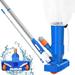 Fairnull Handheld Swimming Pool Jet Cleaner with Detachable Poles No Power Needed Portable Pool Leaf Vacuum Cleaning Kit