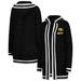 Women's Gameday Couture Black Iowa Hawkeyes One More Round Tri-Blend Striped Hooded Cardigan Sweater