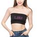 Women's ZooZatz Black LSU Tigers Bandeau Tube Top