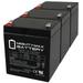 12V 5Ah F2 SLA Battery Replaces Power Source WP4.5-12 F2 - 3 Pack