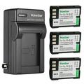 Kastar 3-Pack BLM-1 Battery and AC Wall Charger Replacement for Olympus BLM-1 BLM-1S BLM-01 BLM01 PS-BLM1 BCM-2 E-3 E3 E-30 E30 E-520 E520 EVOLT E-300 E300 EVOLT E-330 E330 EVOLT E-500 E500