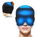 Migraine Relief Cap Upgraded Odorless Migraine Ice Head Wrap Headache Relief Hat for Migraine Headache Eyes Mask Gel ice Cold Pack