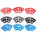 Pigment Stand 9 Pack 8 Holes Fan Shape Ink Cup Holder Plastic Tattoo Pigment Cup Holder Tattoo Ink Container Rack Tattoo Accessories for Pigment Inks Cup Tattoo Supplies