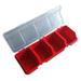JUNTEX ToolBox Parts Storage Box Plastic Compartment with Cover Hardware Tool Box Multi-Function Combination Classification Screw Box Components Sorting Organizer Holder Small Parts Screw Toolbox Case