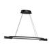 PF9736-BLK-Kendal Lighting Inc.-Serphus - 38W 1 LED Pendant-75 Inches Tall and 36 Inches Wide-Black Finish
