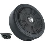 Rockville WHEEL OF BASS 8 Slim Under-Seat Powered Truck/Car Audio Subwoofer Sub